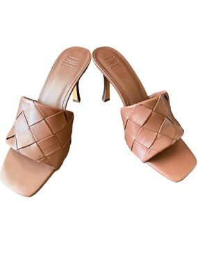 INC Woven Slide Sandals in Brown - Women's Casual Slides